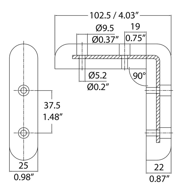 Penn Elcom - 5387GREY - Heavy Duty Corner Protector