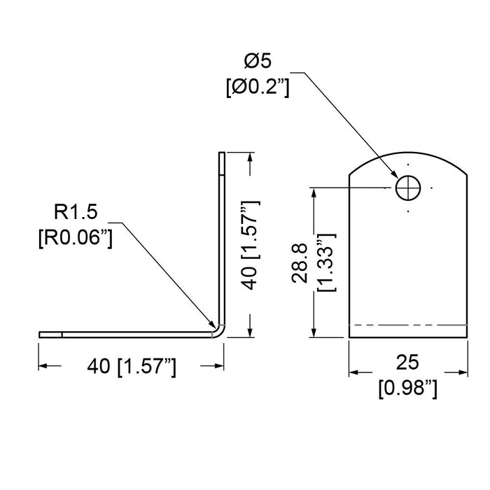 Penn Elcom - B0701Z - 2 Hole Brace