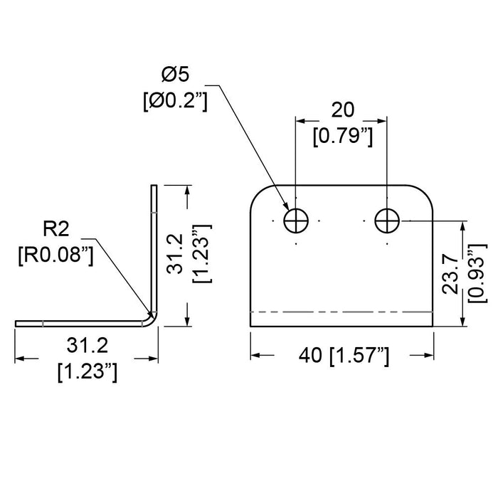 Penn Elcom - B1121Z - 4 Hole Brace