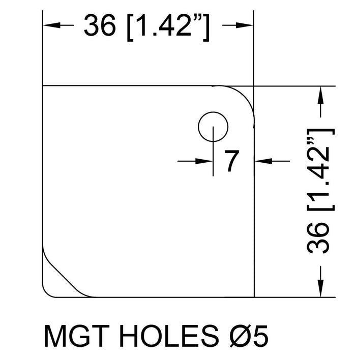 Penn Elcom - C1180Z - Flat Corner