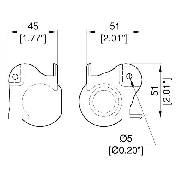 Penn Elcom - C1348/01 - Brace Ball Corner - Stackable