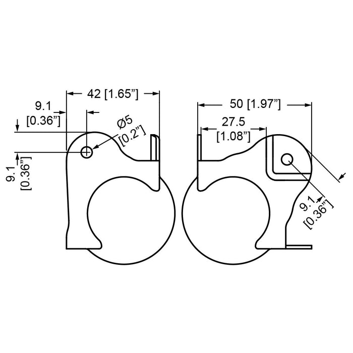 Penn Elcom - C1358Z - Brace Ball Corner