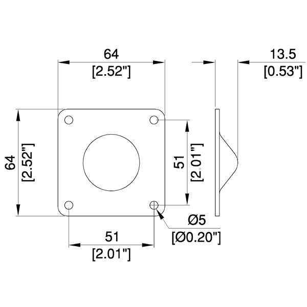 Penn Elcom - F0616Z - Male Stacking Foot