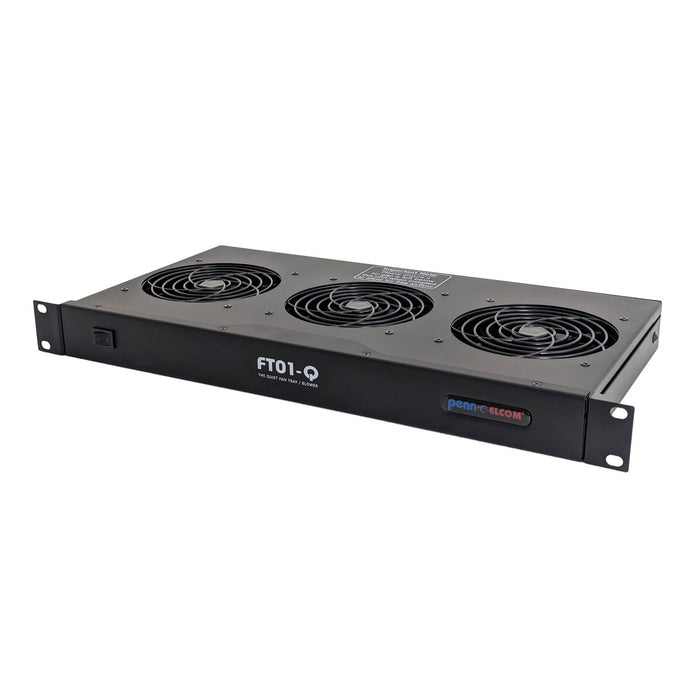 Penn Elcom - FT01-Q - Quiet and versatile Rack Fan Unit. Easy switch from a 1U fan tray to a 6U blower.