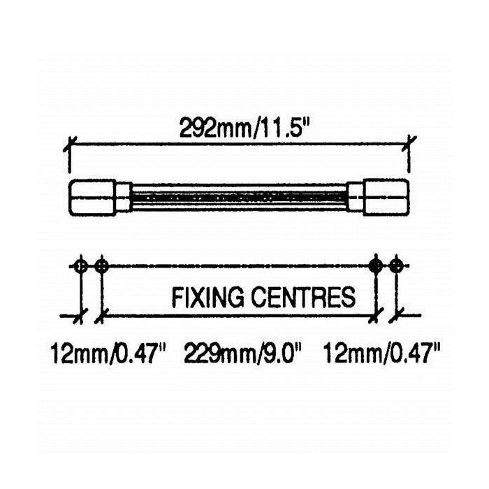 Penn Elcom - H1195 - Strap Handle With Nickel Fittings