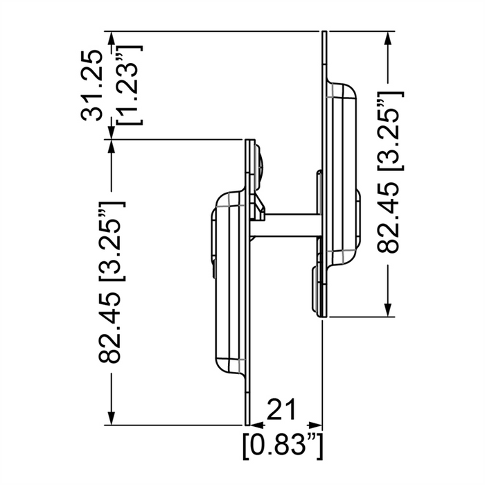 Penn Elcom - H7148-CUP-F - Female Lid Hang.