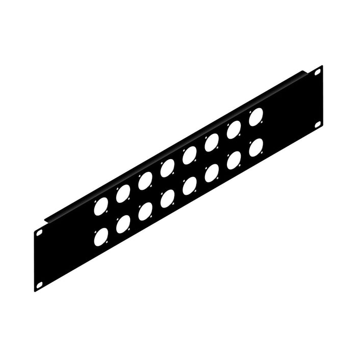 Penn Elcom - R1269/2UK/16 - Punched Panel for D-Series Connectors