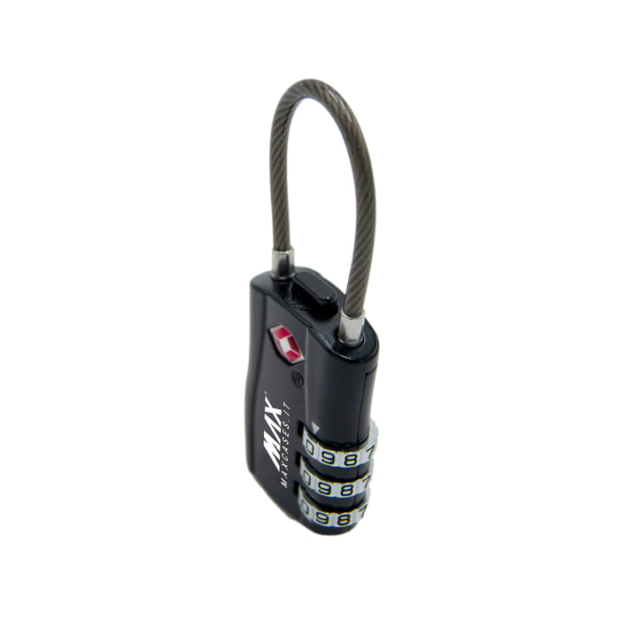 MAX Cases - TSA Padlock With Flexable Shackel