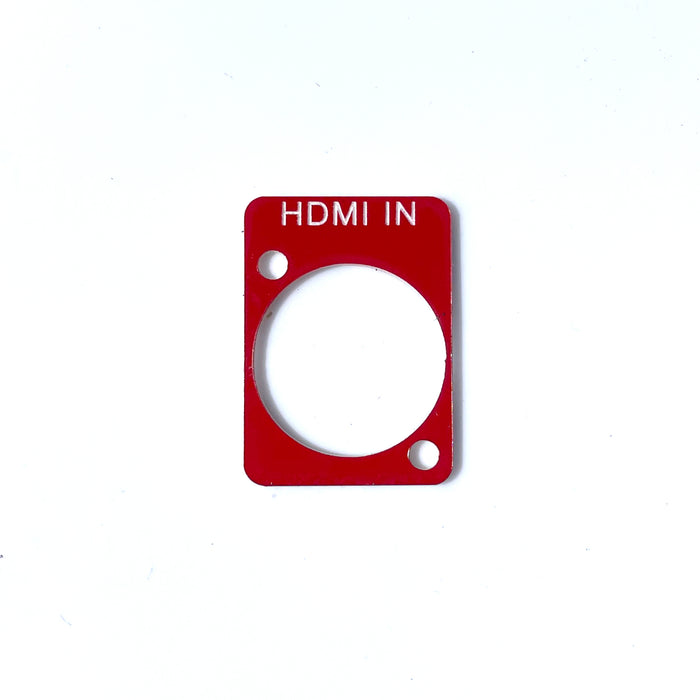 Custom D-Series Chassis Mount Connector Labels